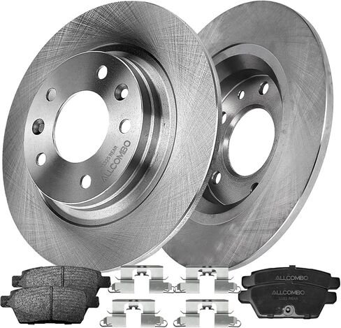 ALLCOMBO 11.02" Rear Brake Kit for 2006 2007 2008 2009 2010 2011 2012 Ford Fusion, 2007-2012 Lincoln MKZ, 2006 Lincoln Zephyr Replacement Brakes Rotors and Ceramic Pads 31325 1161 in Saudi Arabia