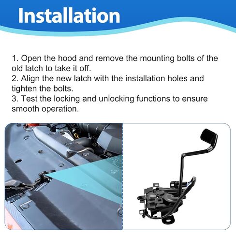 Front Hood Latch Lock Fits for 2010-2024 Toyota 4Runner 5351035260 53510-35260 in Kuwait