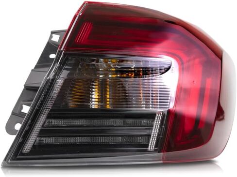 KarParts360 For Honda Civic 2025 Sedan Tail Light Assembly Passenger Side | Outer | Hybrid Model | With Bulbs | Replacement For 33500T56A01 in Kuwait