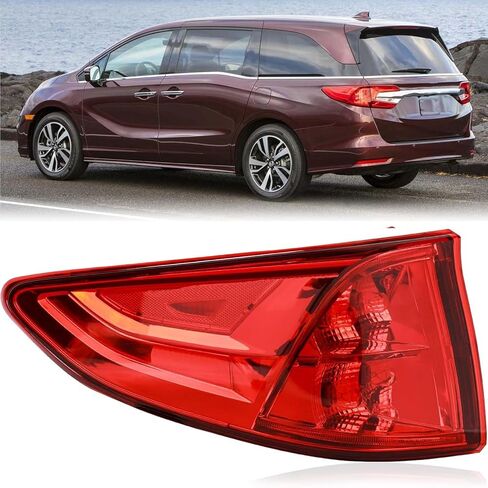 LED Tail lights Assembly Compatible With 2018-2023 Honda Odyssey Left Driver Side Rear Left Outer Light Taillights Replacement for HO2804115 33550-THR-A01 in Saudi Arabia