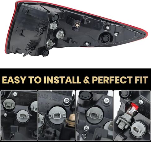 LED Tail lights Assembly Compatible With 2018-2023 Honda Odyssey Left Driver Side Rear Left Outer Light Taillights Replacement for HO2804115 33550-THR-A01 in Saudi Arabia