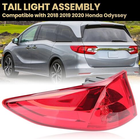 LED Tail lights Assembly Compatible With 2018-2023 Honda Odyssey Left Driver Side Rear Left Outer Light Taillights Replacement for HO2804115 33550-THR-A01 in Saudi Arabia