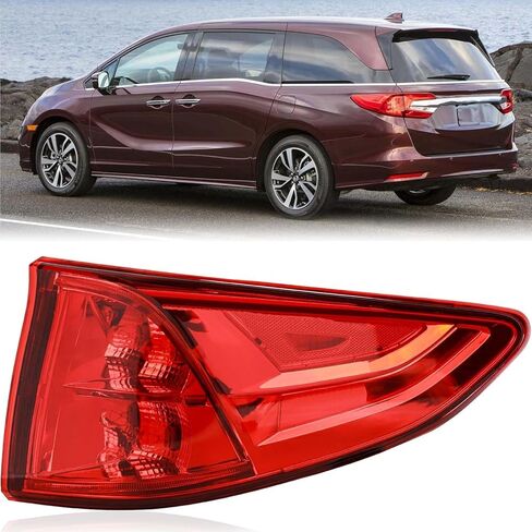 LED Tail lights Assembly Compatible With 2018-2023 Honda Odyssey Left Driver Side Rear Left Outer Light Taillights Replacement for HO2804115 33550-THR-A01 in Saudi Arabia