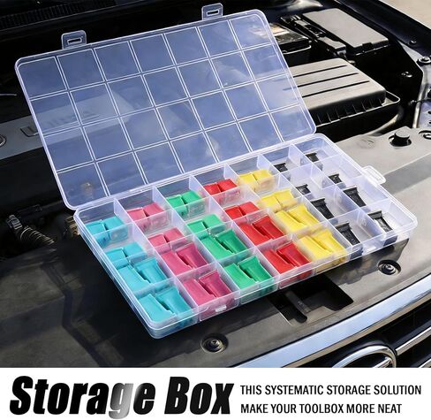 48PCS Tall & Low Profile Jcase Fuse Assortment Kit,Box Shaped Car Fuses Assortment Kit Includes 20A 30A 40A 50A 60A 80A,Professional Automotive Fuses Assortments Kits in Saudi Arabia