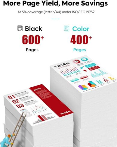 TESEN Compatible Ink Cartridge Replacement for Canon 245XL 246XL PG-245XL CL-246XL Combo Pack for PIXMA MX490 MG2525 MG2522 MG3022 TS202 MX492 TR4520 TS302 Printer Ink Cartridge (1 Black,1 Color) in Saudi Arabia
