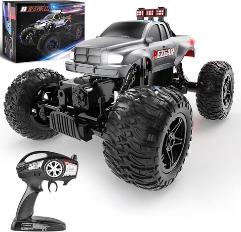 BEZGAR Remote Control Monster Trucks for Boys Age 4-7 - 1:14 All Terrain Rc Truck for Kids with Rechargeable Battery, 2.4GHz Remote Control Cars for 8-12 Year Old Boys Girls, Monster Trucks Toys in Saudi Arabia