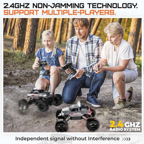 BEZGAR Remote Control Monster Trucks for Boys Age 4-7 - 1:14 All Terrain Rc Truck for Kids with Rechargeable Battery, 2.4GHz Remote Control Cars for 8-12 Year Old Boys Girls, Monster Trucks Toys in Saudi Arabia