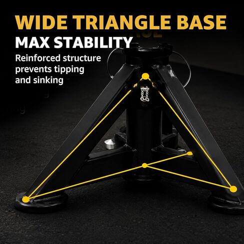 BESTOOL 16 Ton Heavy Duty Jack Stands Pair – 35,000 lbs Rated Capacity, Adjustable 26" to 40.9", Rolling Design for Trucks, Trailers, Tractors & Heavy Equipment in Saudi Arabia