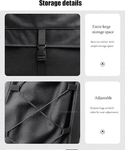 Car Seat Cover Protector for Tesla Model X, Fit Anti-Slip Bucket Seat Protector with Multiple Storage Bags, Easy to Store and Install, Suitable for Long-Distance Travel in Saudi Arabia