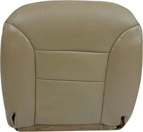 1995 1996 1997 1998 1999 Chevy Tahoe Suburban Silverado Leather Seat Cover Replacement, 95-99 Chevy 1500 2500 3500 Leather Seat Cover, Made in USA (Medium Neutral Tan, Armrest (Fits Both Sides)) in Saudi Arabia