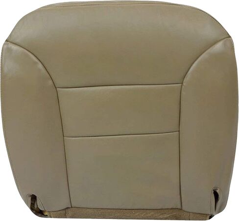 1995 1996 1997 1998 1999 Chevy Tahoe Suburban Silverado Leather Seat Cover Replacement, 95-99 Chevy 1500 2500 3500 Leather Seat Cover, Made in USA (Medium Neutral Tan, Armrest (Fits Both Sides)) in Saudi Arabia
