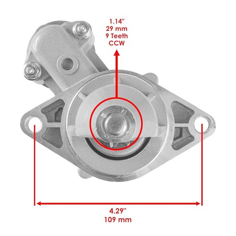 Caltric Starter John Deere Compatible with Kawasaki Cub Cadet 285 345 Lx178 in Kuwait