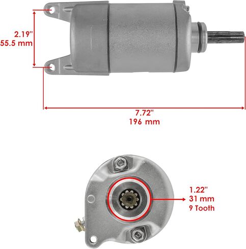 Caltric Starter Compatible With Honda Xr650L Xr 650L 1993 1994 1995 1996 1997 1998 1999 2000-2016 in Kuwait