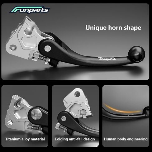 GYTR Factory Foldable Clutch & Front Brake Lever Set for Yamaha YZ125/YZ250/YZ250F/YZ450F | Replaces OEM Part 17D-83912-01-00 and B2W-83922-00-00 in Saudi Arabia