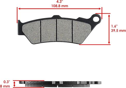 Caltric Front & Rear Brake Pads Compatible with Bmw F650Cs F-650Cs F650Gs F650St with Abs 2000-2006 in Kuwait