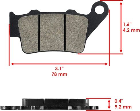 Caltric Front & Rear Brake Pads Compatible with Bmw F650Cs F-650Cs F650Gs F650St with Abs 2000-2006 in Kuwait