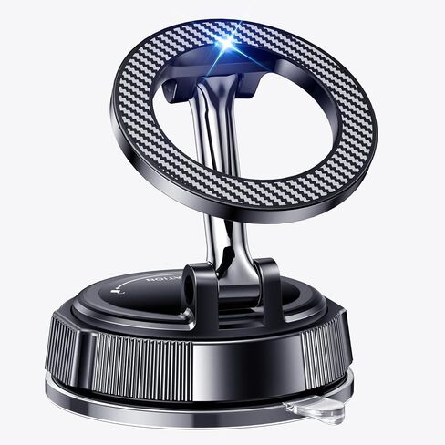 PGU for Magsafe Dashboard & Windshield Car Phone Holder 2026 89+LBS Suction & 3600gf Magnetic 360° Adjustable Phone Holders for Your Car Cell Phone Car Mount for iPhone 17-12 Series in Kuwait