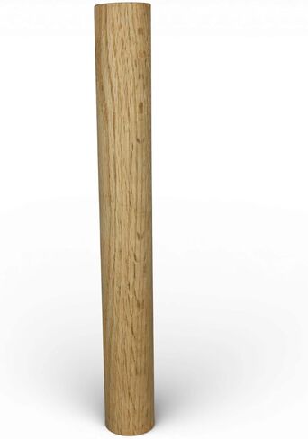 Red Oak Wooden Dowel Rod: 1-1/2 x 12 Inch (Pack of 1) - Kiln-Dried Unfinished Natural Hardwood Dowels for Crafts and Woodworking in Saudi Arabia