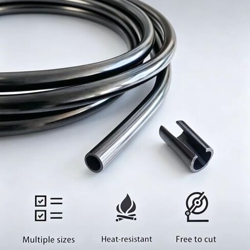 Black Rubber Fuel Line & Primer Bulb Set, 4 Sizes (4 Feet Each) Fuel Tubing + 6PCS Bulbs, Replacement for Most 2 Cycle Small Engine Outdoor Power Tools in Saudi Arabia