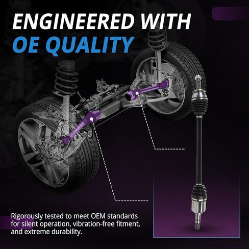 Front CV Axle Replacement for 2007 2008 2009 Subaru Legacy, 2011 2013 2014 Impreza, 2009 2010 2011 2012 2013 Forester, 2013 2014 WRX XV Crosstrek, Driver and Passenger Side SB-8065 in Saudi Arabia