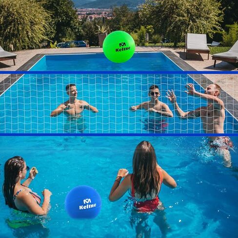 Water Volleyball for Pool, 8 Inch Waterproof PVC Pool Volleyball Ball with Air Pump for Swimming Pools, Pool Toy for Pool Entertainment and Lawn Beach Volleyball Games in Saudi Arabia