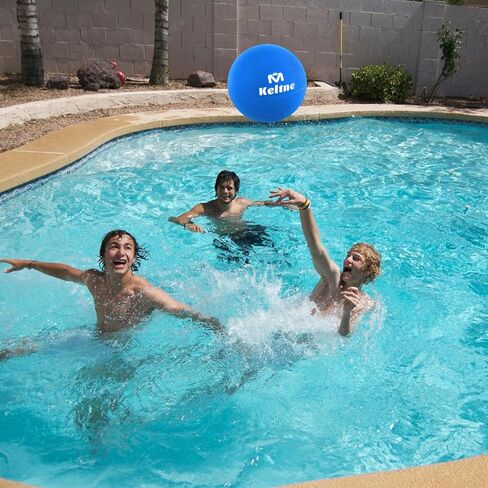 Water Volleyball for Pool, 8 Inch Waterproof PVC Pool Volleyball Ball with Air Pump for Swimming Pools, Pool Toy for Pool Entertainment and Lawn Beach Volleyball Games in Saudi Arabia