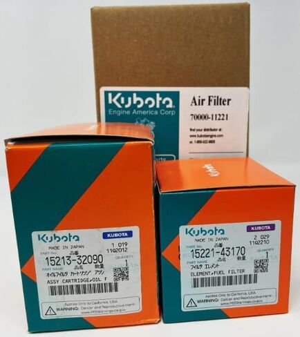 R&L Supply Genuine OEM Kubota Oil, Fuel, Air Filter Kit L175, L185, L225, L245, L295, L305 in Saudi Arabia