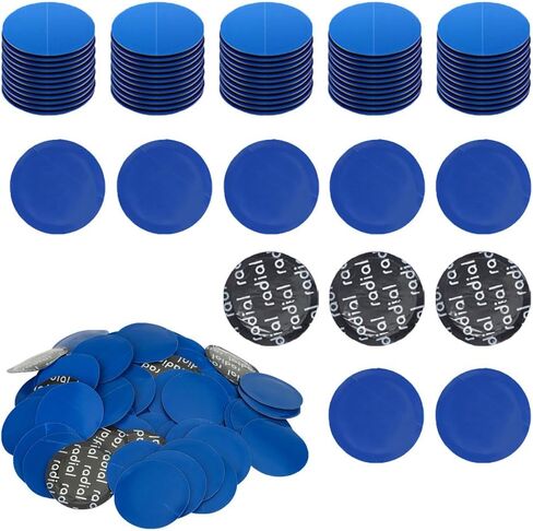 100 Pieces 1-3/4" 45mm Round Rubber Tire Repair Patch Set 1.77" for Car Truck Motorcycle Bike Inner Tire Round Tire Repair Tools Kit in Kuwait