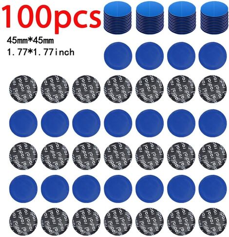 100 Pieces 1-3/4" 45mm Round Rubber Tire Repair Patch Set 1.77" for Car Truck Motorcycle Bike Inner Tire Round Tire Repair Tools Kit in Kuwait