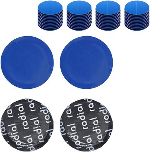 100 Pieces 1-3/4" 45mm Round Rubber Tire Repair Patch Set 1.77" for Car Truck Motorcycle Bike Inner Tire Round Tire Repair Tools Kit in Kuwait