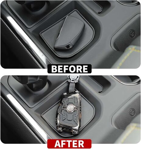 JeCar Key Fob Cover Zinc Alloy Key Case with Keychain Compatible with Chevy Silverado/GMC Sierra/Suburban/Tahoe/GMC Yukon 2020-2024/Colorado 2023-2024/Hummer EV 2022-2024, 6 Buttons Smart Key in Kuwait