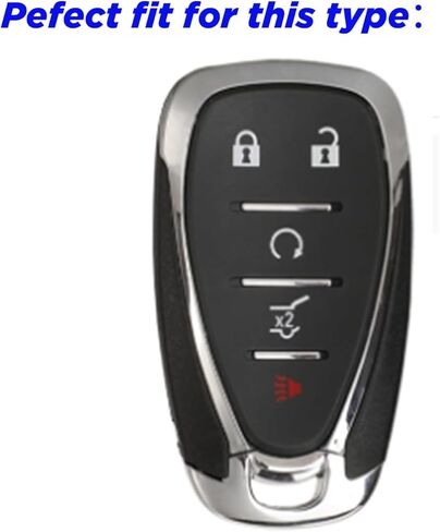 Key Fob Cover for Chevy Equinox: 5 Buttons Key Fob Case Fit for Chevy Traverse Blazer Equinox Malibu Traiblazer Cruze Sonic 2016 2017 2018 2019 2020 2021 2022 2023 Remote Protector ‎HYQ4EA in Saudi Arabia