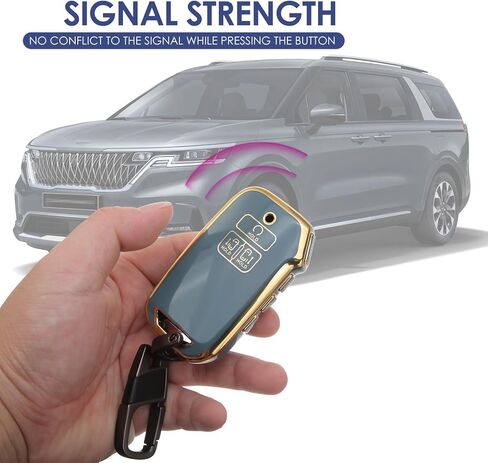 2PCS for Kia Key Fob Cover, 7-Button Case Accessories Fits Carnival(2022-2024) in Saudi Arabia