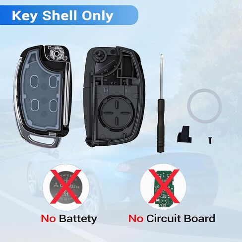 Key Fob Cover Fits for Hyundai Santa Fe Hyundai Sonata Sport 2013 2014 2015 2016 2017 2018 2019 Keyless Entry Remote Control Key Fob Case Shell in Saudi Arabia