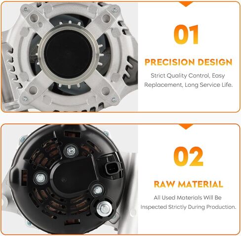 New Alternator fit for Jeep Cherokee 3.2L V6 2014-2022, for Chrysler 200 3.6L V6 2015-2017, 160Amp, Replace 12886N, 12886, 42070, 56029622AB, 68271763AB, 4210000820, 4210000821, 56029622AC, 68271763AA in Kuwait