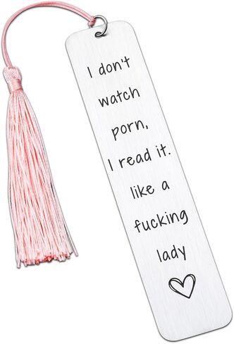 Smutty Book Lover Gifts, I Don't Watch P rn Bookmark, Dark Romance Bookmarks for Bookish, Spicy Bookmark for Reader, Gift for Book Lover Women in Saudi Arabia