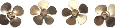 1/350 Brass Propeller for RC Warship Models – Missouri Or Bismarck Scale Upgrade Parts – Tin-Welded Metal Prop for Realistic Ship Modeling(1/350 Missouri Powder) in Saudi Arabia