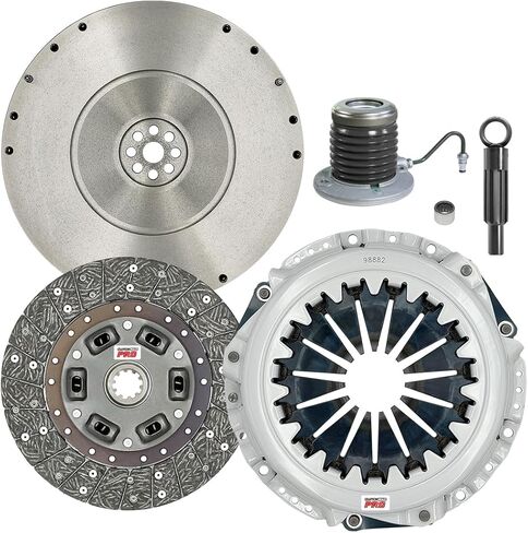 مجموعة القابض ClutchMaxPRO Performance Stage 1 مع دولاب الموازنة مع أسطوانة تابعة متوافقة مع 2005-2010 Mustang 4.0L SOHC 6cyl (CP07293HDWS-FW167980-ST1) in Kuwait