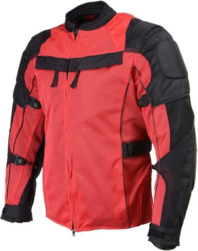 Milwaukee Leather Men’s CE Armored All-Season Motorcycle Jacket - Protective Textile Racer Design in Kuwait