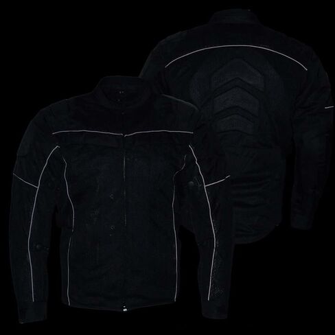 Milwaukee Leather Men’s CE Armored All-Season Motorcycle Jacket - Protective Textile Racer Design in Kuwait
