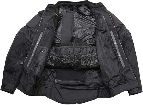 Milwaukee Leather Men’s CE Armored All-Season Motorcycle Jacket - Protective Textile Racer Design in Kuwait