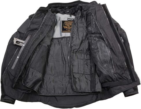Milwaukee Leather Men’s CE Armored All-Season Motorcycle Jacket - Protective Textile Racer Design in Kuwait