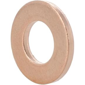 Solid Pure Copper Sealing Washers Gasket Motorcycle Sump Flat Spacers M5 M6 M8 M10(M6x10mmx1mm,30Pcs) in Saudi Arabia