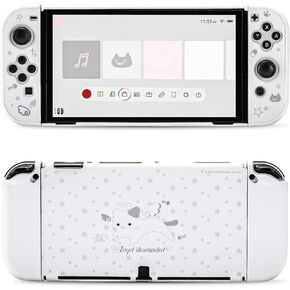 GeekShare Protective Case for Switch OLED,Hard Protector Shell Slim Cover Case Compatible with Switch OLED and Joy Con Controllers - Halloween Party in Saudi Arabia