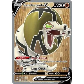 Sandaconda V - 175/198 - Full Art Ultra Rare - Sword & Shield - Chilling Reign in Saudi Arabia