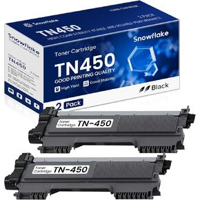 TN450 TN-450 Compatible TN450 Black High Yield Toner Cartridge Replacement for Brother TN-450 Intellifax-2840 HL-2240 HL-2230 MFC-7860DW MFC-7360N Toner Cartridge (2 Pack). in Saudi Arabia