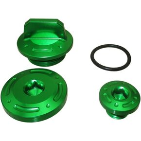 Oil Fill Ignition Timing Cap Dress Up Kit For Kawasaki KLX110 KLX110L Dirt Pit Bike (Green) in Kuwait
