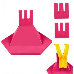 Zipper Jig Tool with Anti-Slip Silicone Base for 6 Size #1#2#3#5#7#8 Zippers,Zipper Installing Tool Handy Zip Fastener for Zippers Pulls Zip Sliders for Dresses & Pants (Magenta) in Saudi Arabia