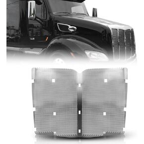 Chrome Front Hood Radiator Replacement Grille Bug Screen fit for 2013-2022 Peterbilt 579 in Saudi Arabia
