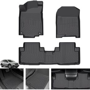 سجادات أرضية لسيارة Honda CRV Touring 2012-2016، فقط مع مضخم الصوت، وبطانات أرضية TPE للمقعد الأمامي والخلفي حماية مقاومة للماء، مناسبة خصيصًا لسجادات أرضية Honda CR-V 2014، سجادة أرضية CRV من الجيل الرابع in Kuwait